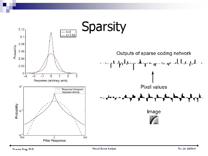 Sparsity Vivienne Ming, Ph. D. Natural Scenes Analysis Rev jlm 3/5/2010 