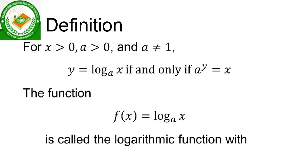  • Definition 