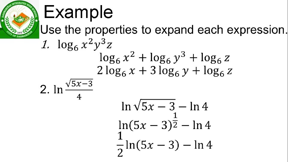 Example • 