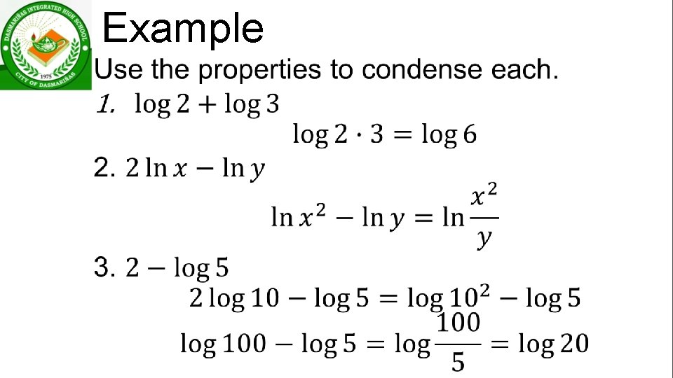 Example • 