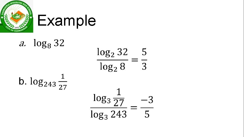 Example • 