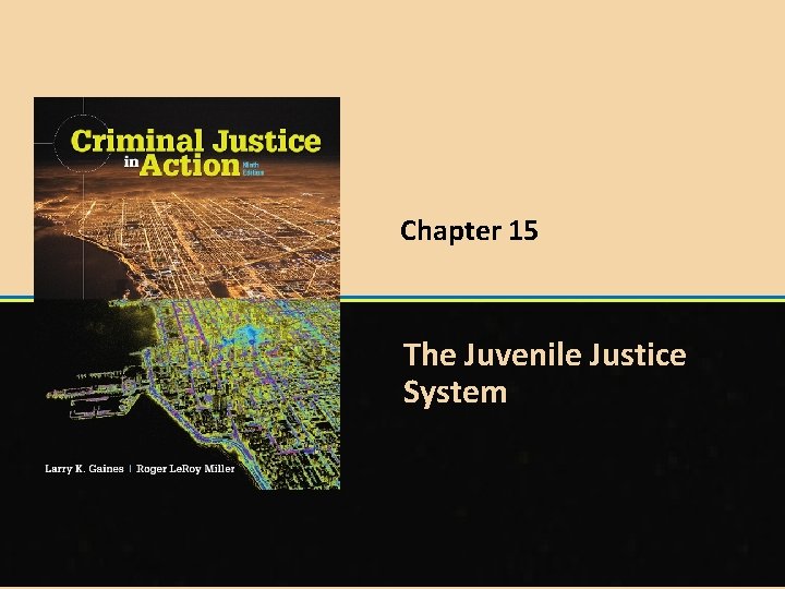 Chapter 15 The Juvenile Justice System © 2015 Cengage Learning 