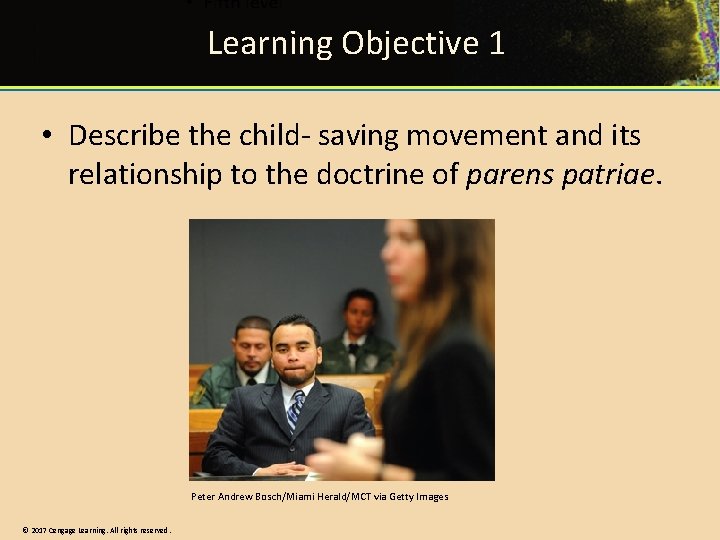 Learning Objective 1 • Describe the child- saving movement and its relationship to the