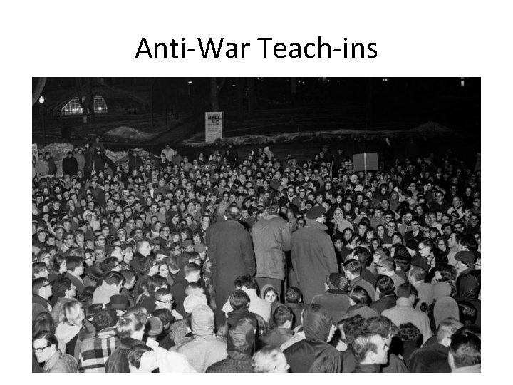 Anti-War Teach-ins 