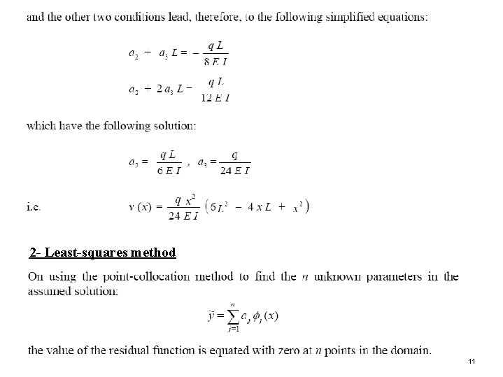 2 - Least-squares method 11 