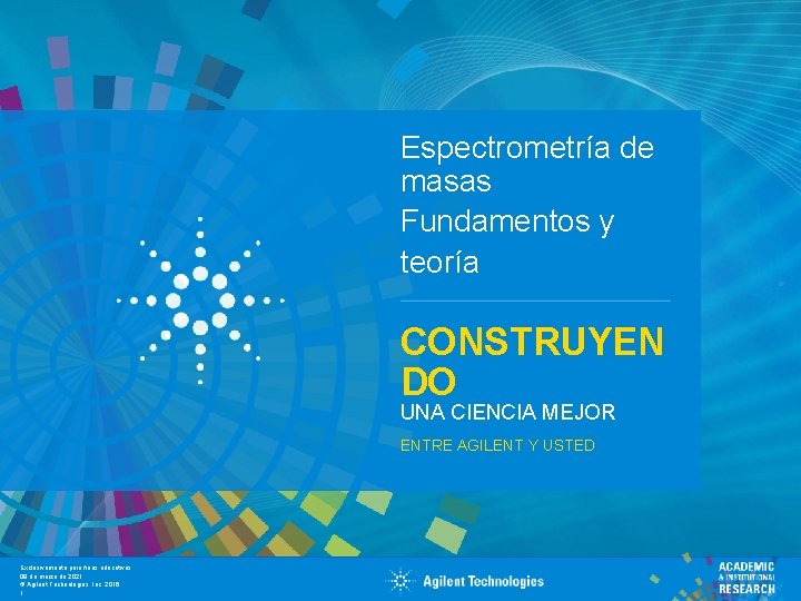 Espectrometra de masas Fundamentos y teora CONSTRUYEN DO