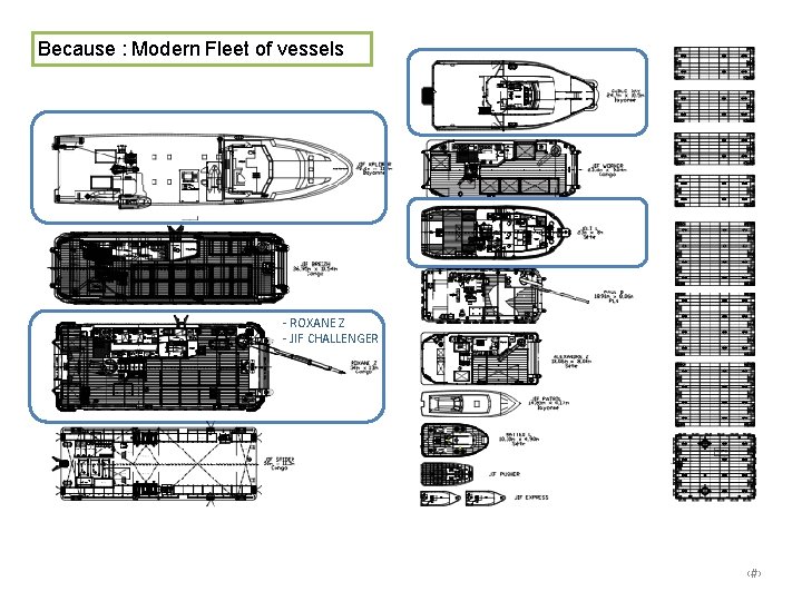 Flotte de JIFMAR Because : Modern Fleet of vessels - ROXANE Z - JIF