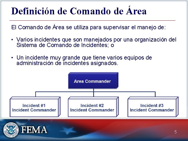 Definición de Comando de Área El Comando de Área se utiliza para supervisar el