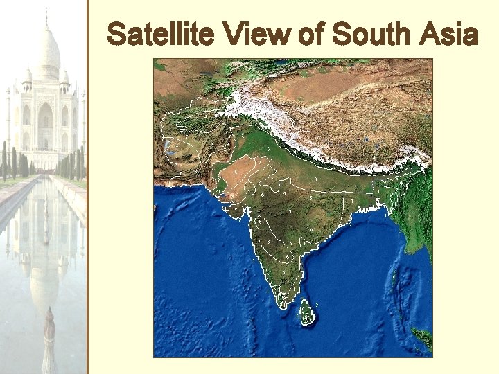 Satellite View of South Asia 