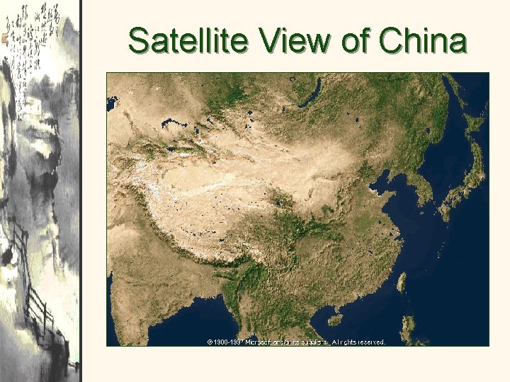 Satellite View of China 
