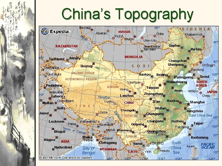 China’s Topography 