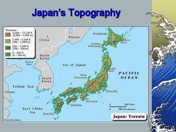 Japan’s Topography 
