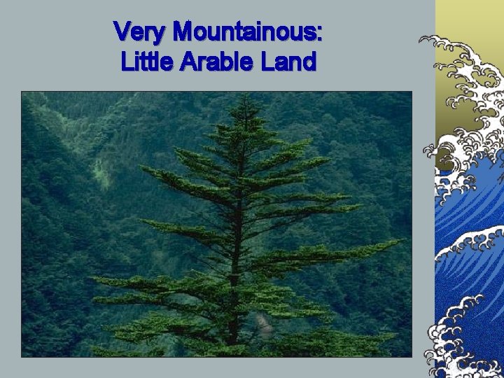 Very Mountainous: Little Arable Land 