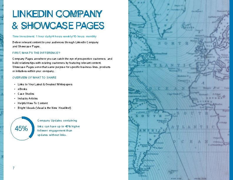 LINKEDIN COMPANY & SHOWCASE PAGES Time Investment: 1 hour daily/4 hours weekly/10 hours monthly LINKEDIN COMPANY & SHOWCASE PAGES Time Investment: 1 hour daily/4 hours weekly/10 hours monthly
