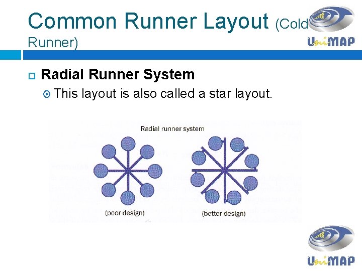 Common Runner Layout (Cold Runner) Radial Runner System This layout is also called a