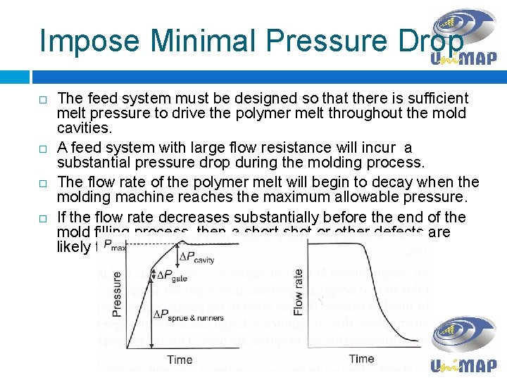 Impose Minimal Pressure Drop The feed system must be designed so that there is