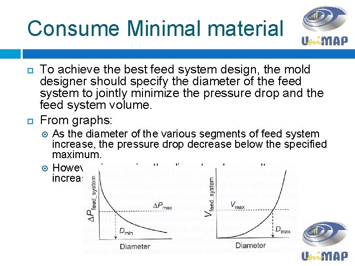 Consume Minimal material To achieve the best feed system design, the mold designer should