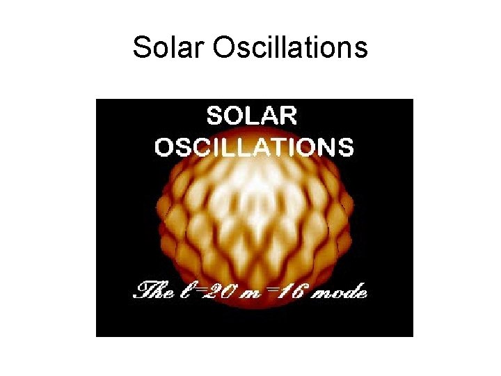 Solar Oscillations 