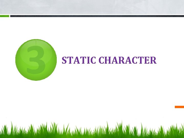 3 STATIC CHARACTER 