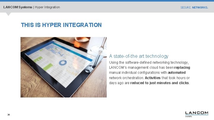 LANCOM Systems | Hyper Integration THIS IS HYPER INTEGRATION A state-of-the art technology Using