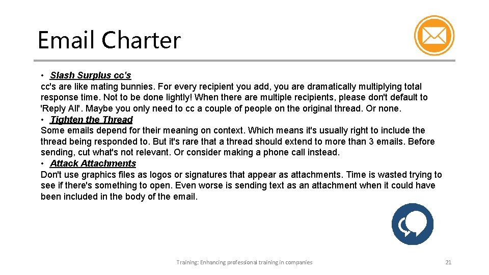 Email Charter • Slash Surplus cc's are like mating bunnies. For every recipient you Email Charter • Slash Surplus cc's are like mating bunnies. For every recipient you