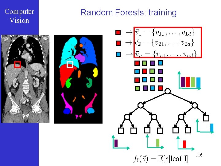 Computer Vision Random Forests: training 116 