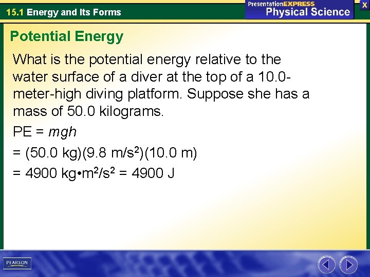 15. 1 Energy and Its Forms Potential Energy What is the potential energy relative 15. 1 Energy and Its Forms Potential Energy What is the potential energy relative