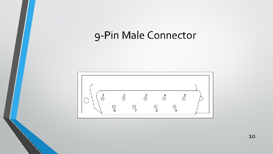9 -Pin Male Connector 10 