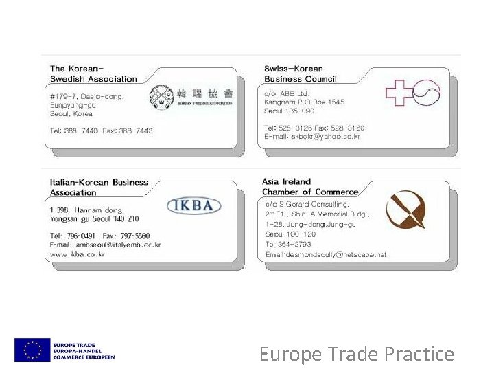 Europe Trade Practice 