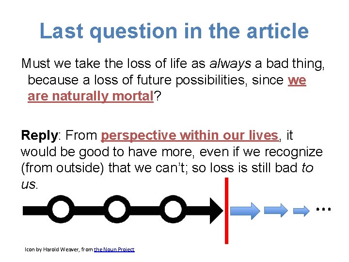 Last question in the article Must we take the loss of life as always Last question in the article Must we take the loss of life as always