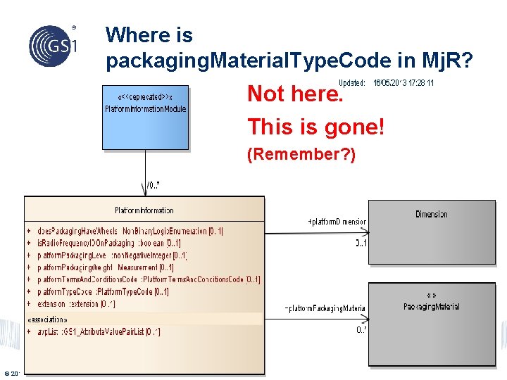 Where is packaging. Material. Type. Code in Mj. R? Not here. This is gone!