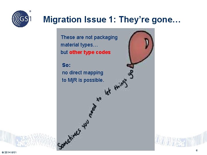 Migration Issue 1: They’re gone… These are not packaging material types… but other type