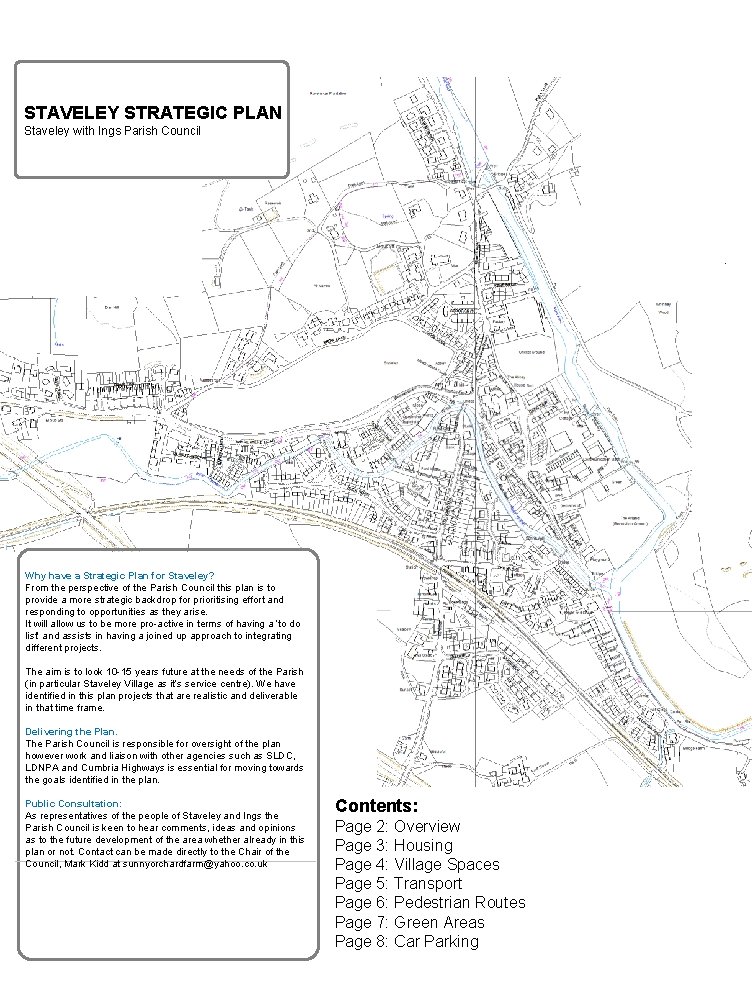 STAVELEY STRATEGIC PLAN Staveley with Ings Parish PLAN STAVELEY STRATEGIC Staveley with Ings Parish