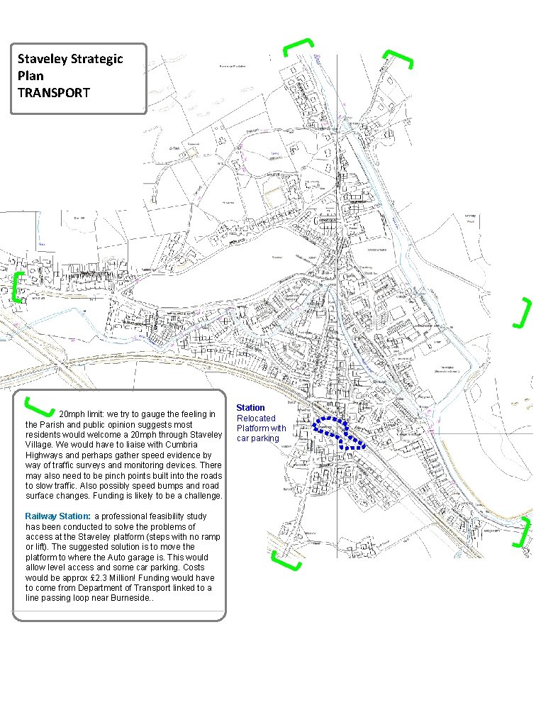 Staveley Strategic Plan TRANSPORT 20 mph limit: we try to gauge the feeling in