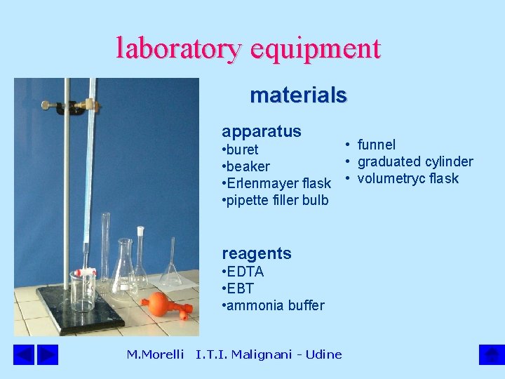 laboratory equipment materials apparatus • funnel • buret • graduated cylinder • beaker •