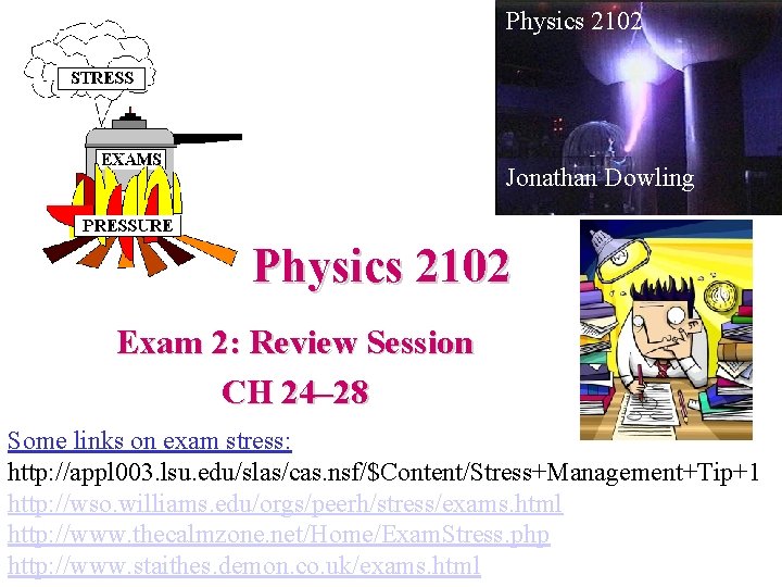 Physics 2102 Jonathan Dowling Physics 2102 Exam 2: Review Session CH 24– 28 Some