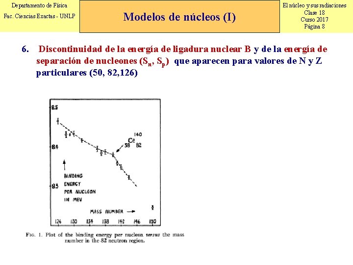 Departamento de Física Fac. Ciencias Exactas - UNLP Modelos de núcleos (I) El núcleo