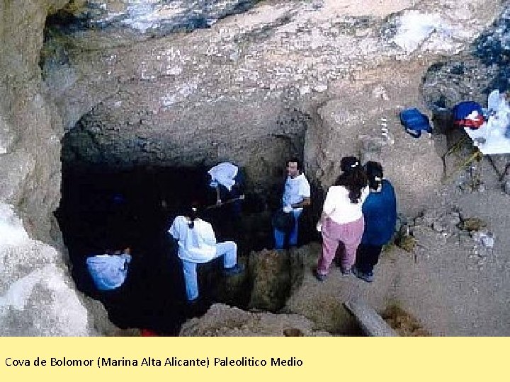 Cova de Bolomor (Marina Alta Alicante) Paleolitico Medio 
