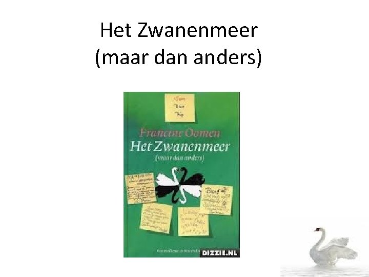 Het Zwanenmeer (maar dan anders) 