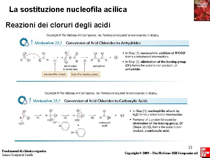 La sostituzione nucleofila acilica Reazioni dei cloruri degli acidi Fondamenti di chimica organica Janice La sostituzione nucleofila acilica Reazioni dei cloruri degli acidi Fondamenti di chimica organica Janice