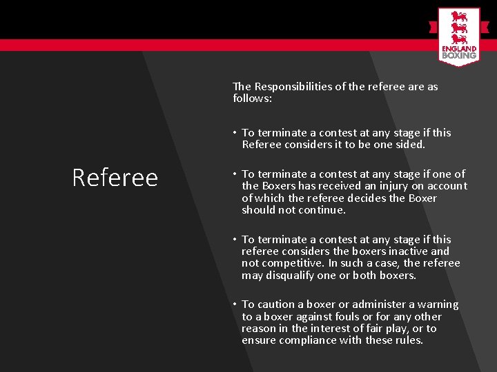 England Boxing Referees Judges Cpd Week 4 The