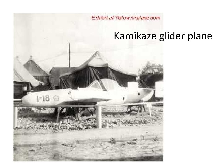 Kamikaze glider plane 