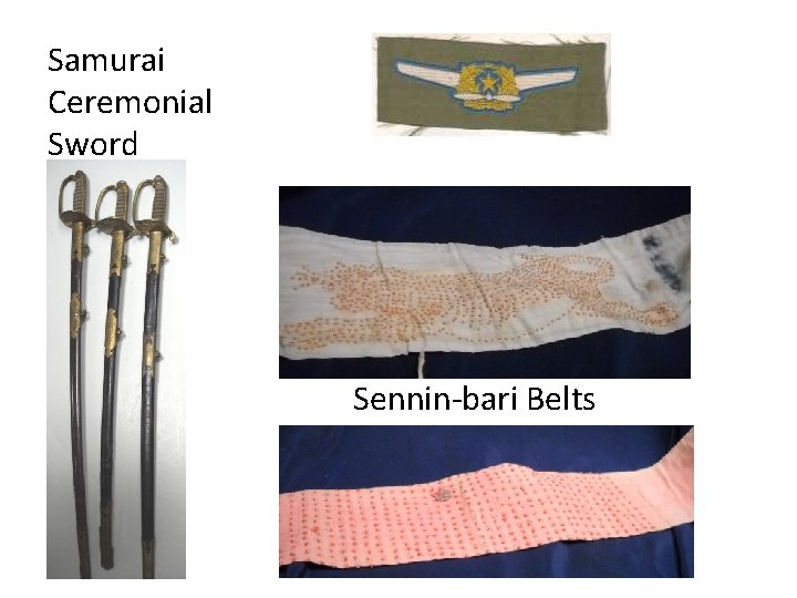 Samurai Ceremonial Sword Sennin-bari Belts 