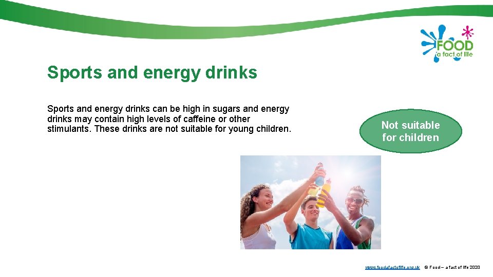 Sports and energy drinks can be high in sugars and energy drinks may contain