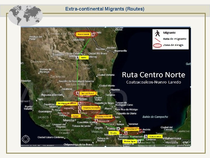 Extra-continental Migrants (Routes) 