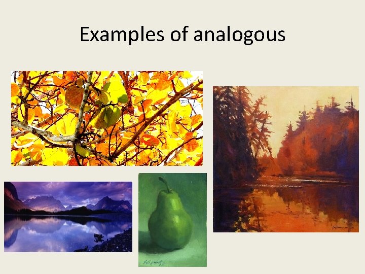 Examples of analogous 