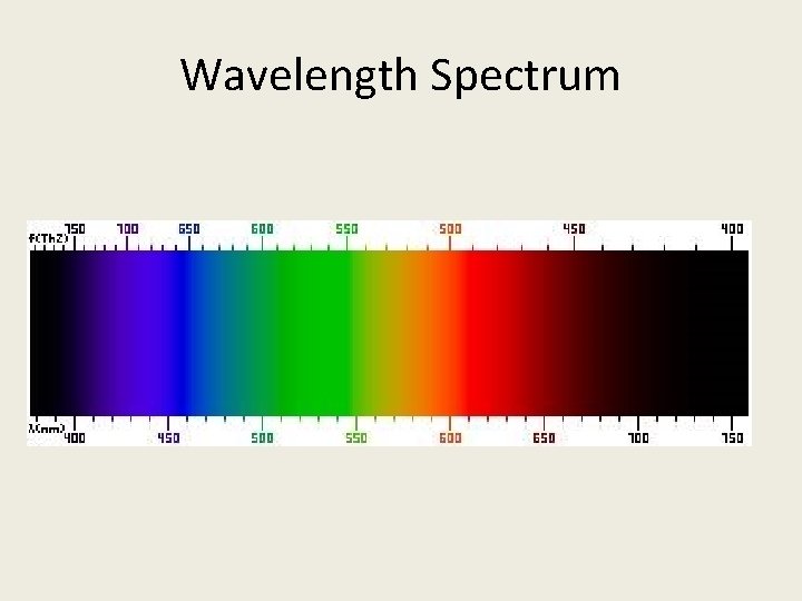Wavelength Spectrum 