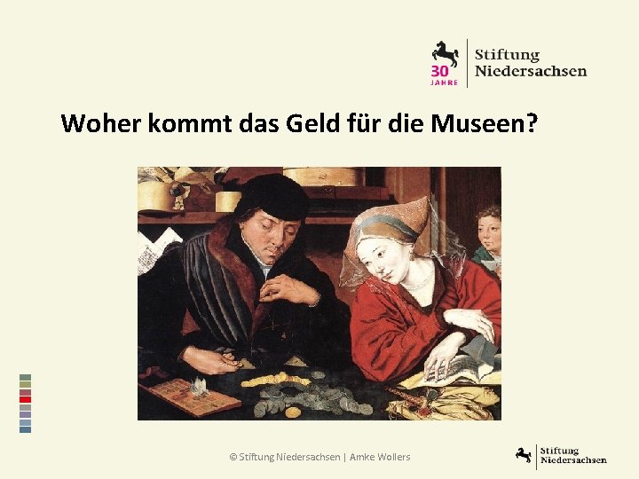 Woher kommt das Geld für die Museen? © Stiftung Niedersachsen | Amke Wollers 