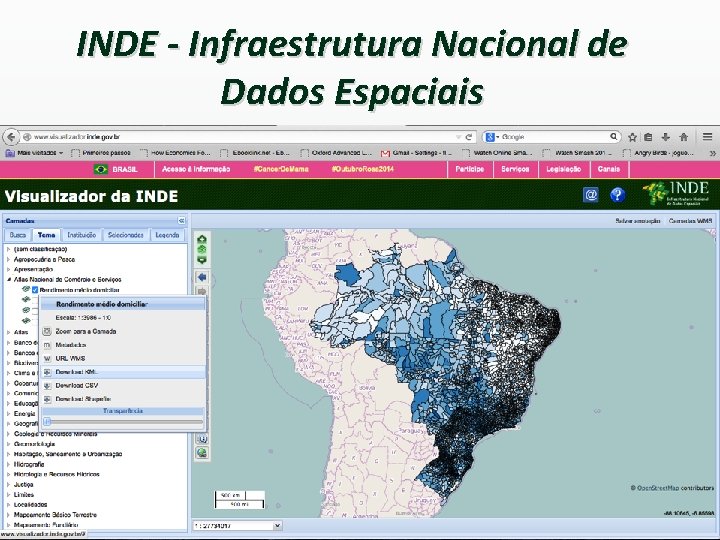 INDE - Infraestrutura Nacional de Dados Espaciais 