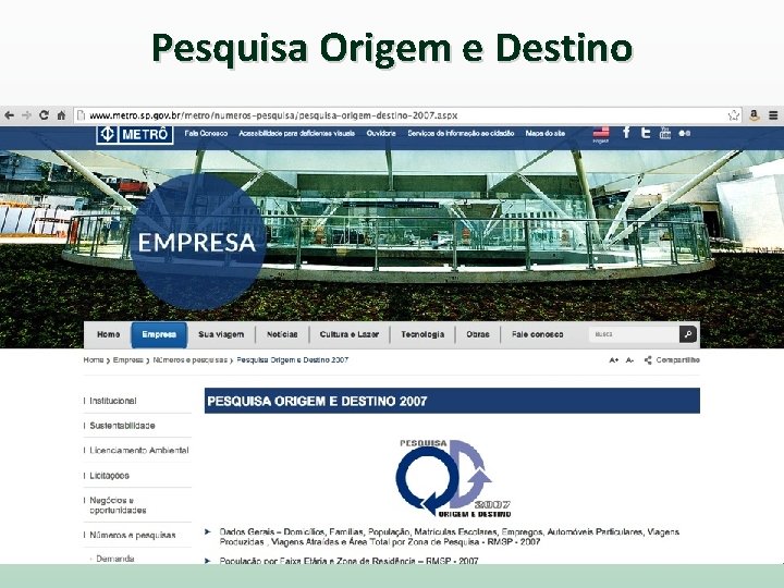 Pesquisa Origem e Destino 